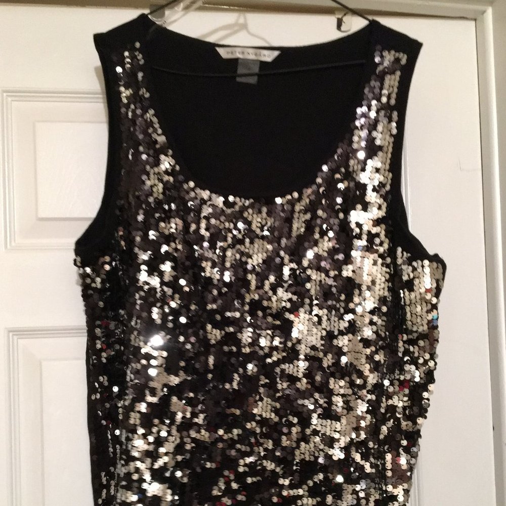 Plus Size Sequin Tank Top